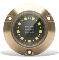 ORA SMX24 - White Surface Mount - White Color - Underwater Light - Bronze finish - Single White Color - 3100 fixture lumen 90 degree angle beam - 12 volts - 60-0532- 010-04503-00 - Lumishore